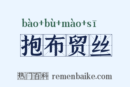 抱布贸丝是什么意思的图片
